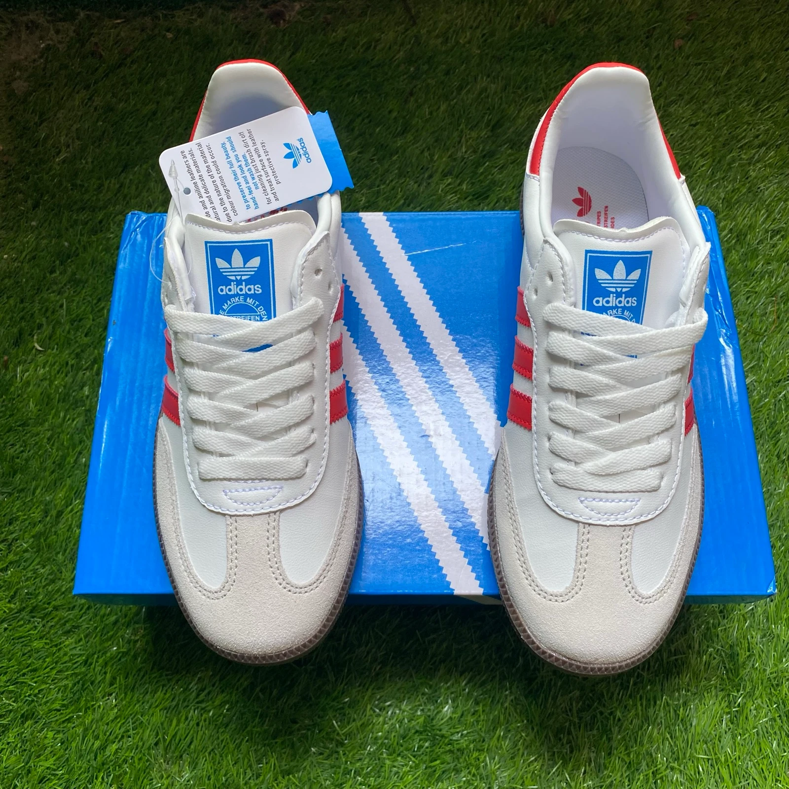 Adidas Samba OG Brancas e Vermelhas | Tamanho 39 | Novas | Com Caixa – photo 2